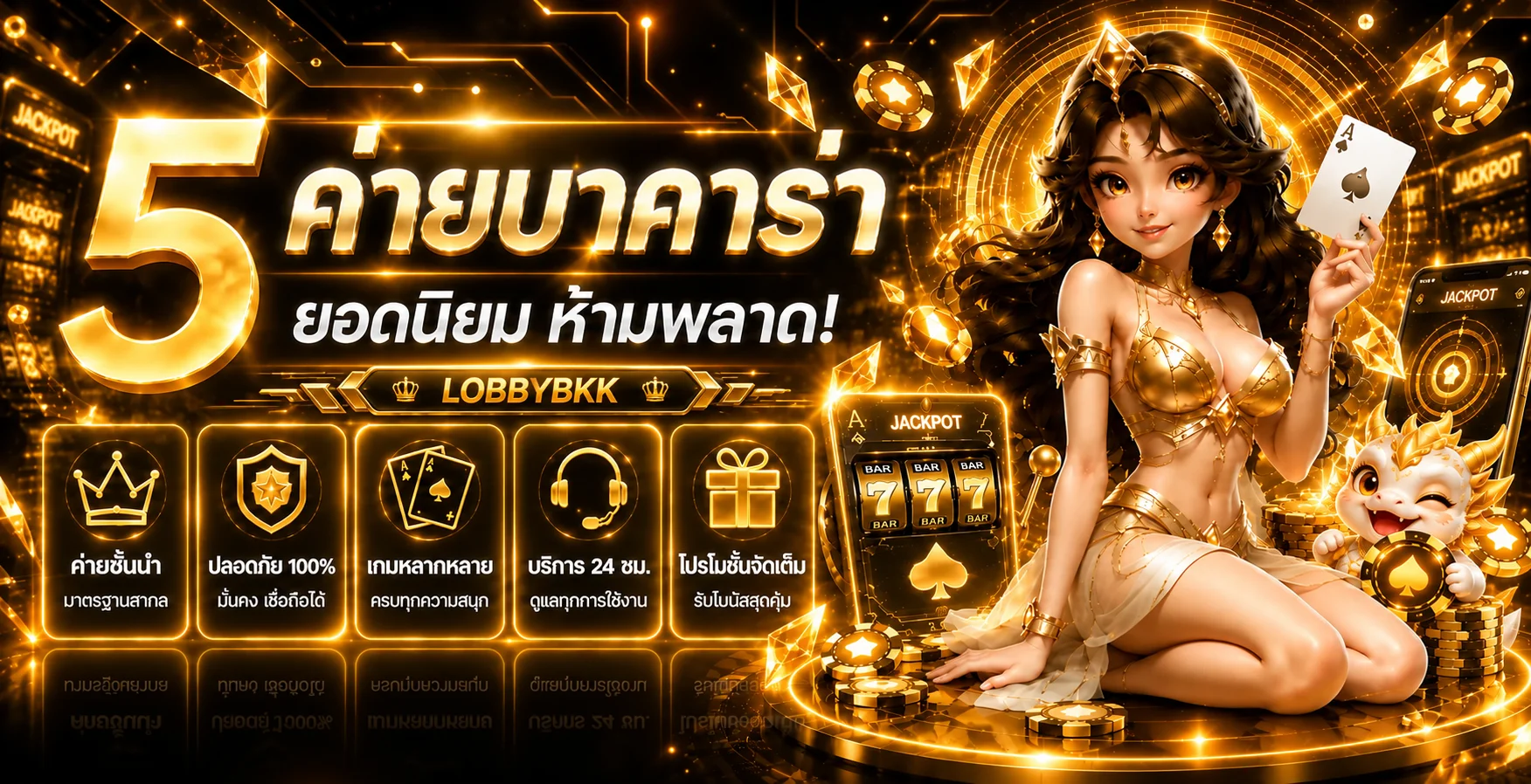 ห้าหมวดข้อมูลเด่นสำหรับผู้ใช้ LOBBYBKK